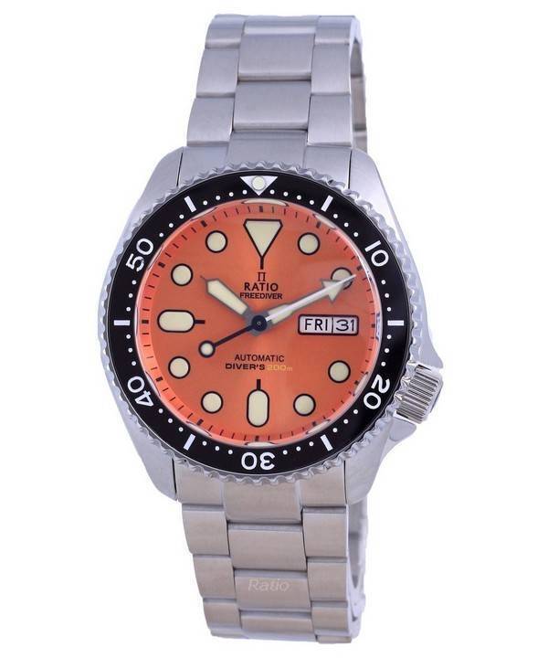 Ratio FreeDiver Orange Dial Automatic RTA114 200M Men's Watch