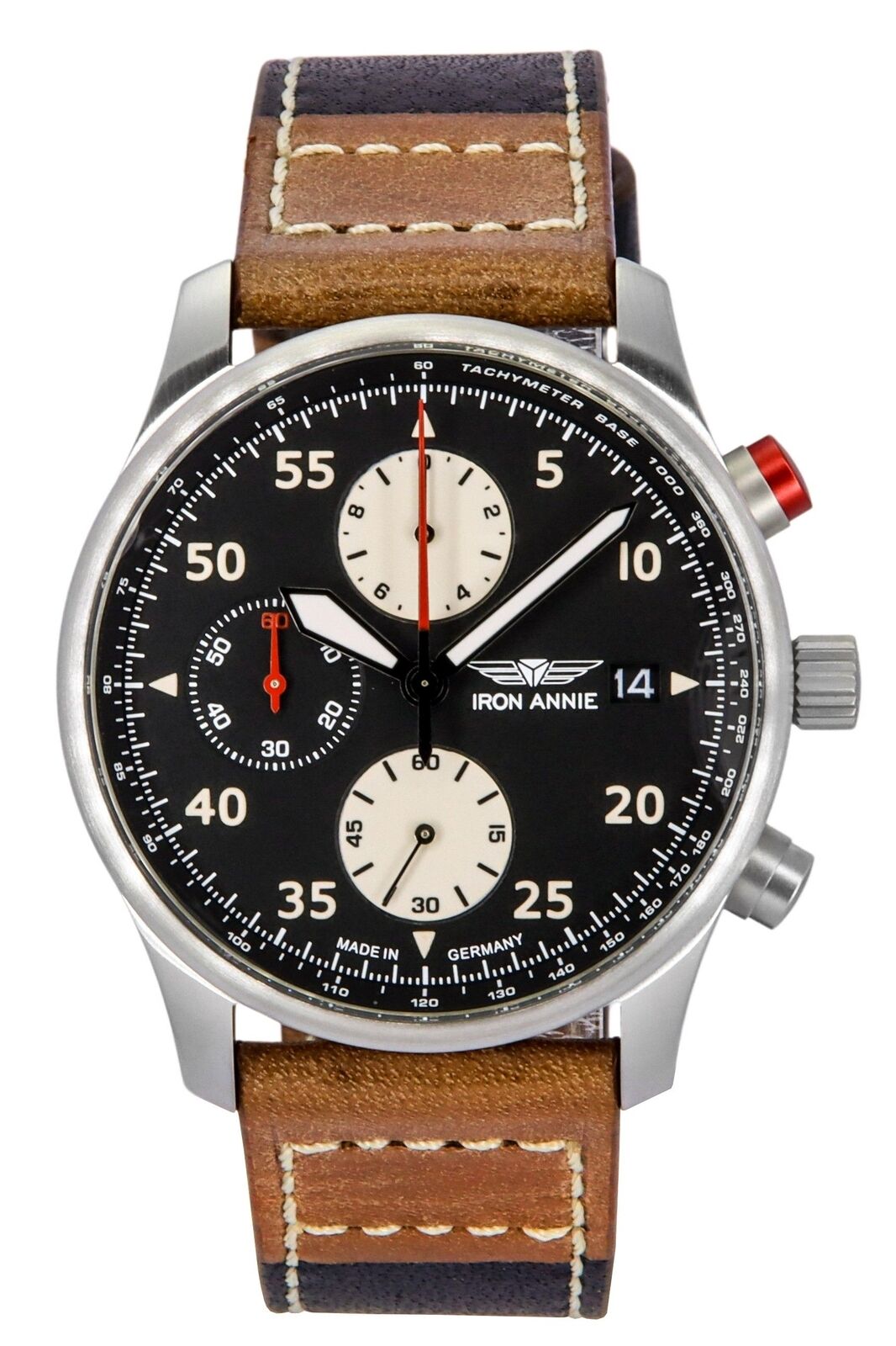 Iron Annie F13 Tempelhof Cronografo Cinturino in Pelle IA-56702 Orologio da Uomo