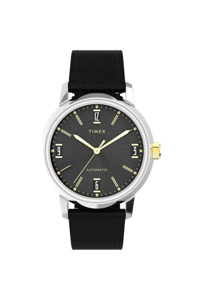 Timex da Uomo Marlin Automatico 40mm Pelle Cinturino Orologio Impermeabile
