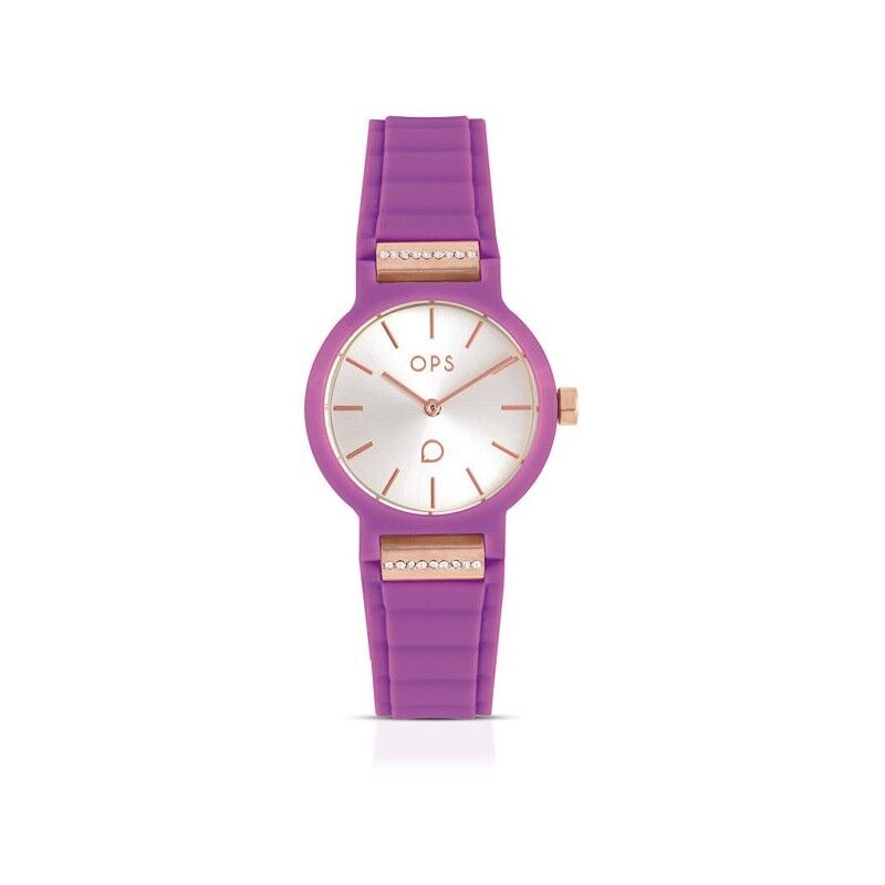 OPS OROLOGIO DONNA JOLLY PURPLE  STRAP ROSE GOLD ELEMENTS OPSPW-933