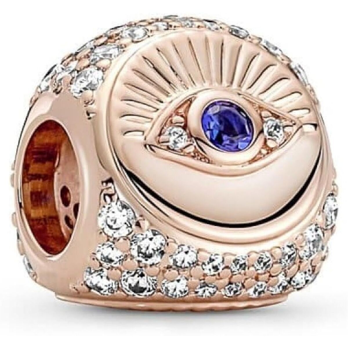 Charm da Donna Pandora HAMSA. ALL-SEEING EYE & FEATHER THREE-SIDED