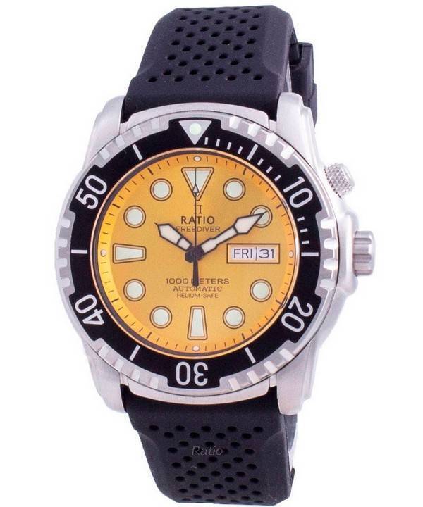 Ratio 2nd Generation FreeDiver Automatic 1068HA90-34VA-YLW-V02 1000M Men's Watch