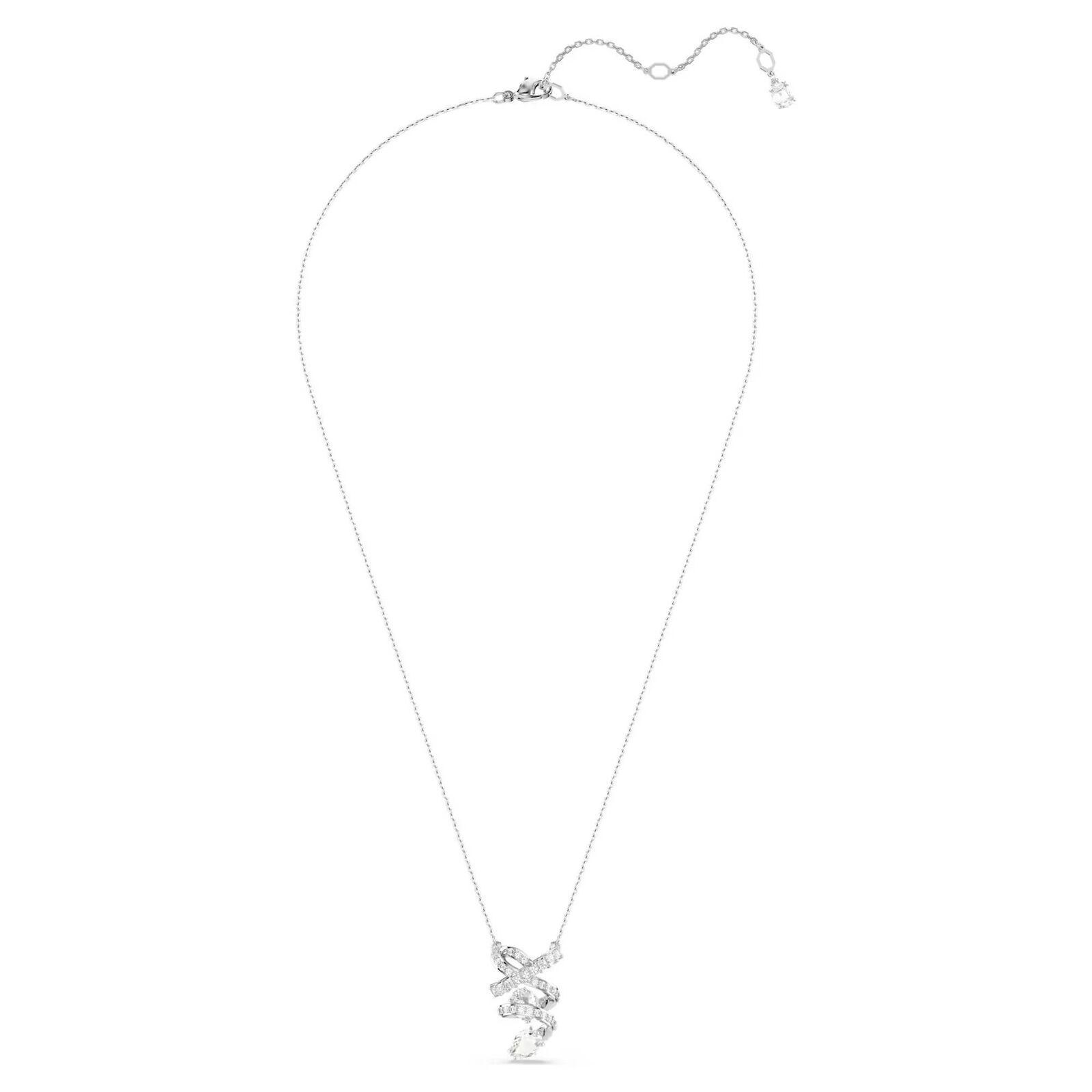 Collana Swarovski Hyperbola Pendente 5698547 necklace Cristalli Rodio Donna