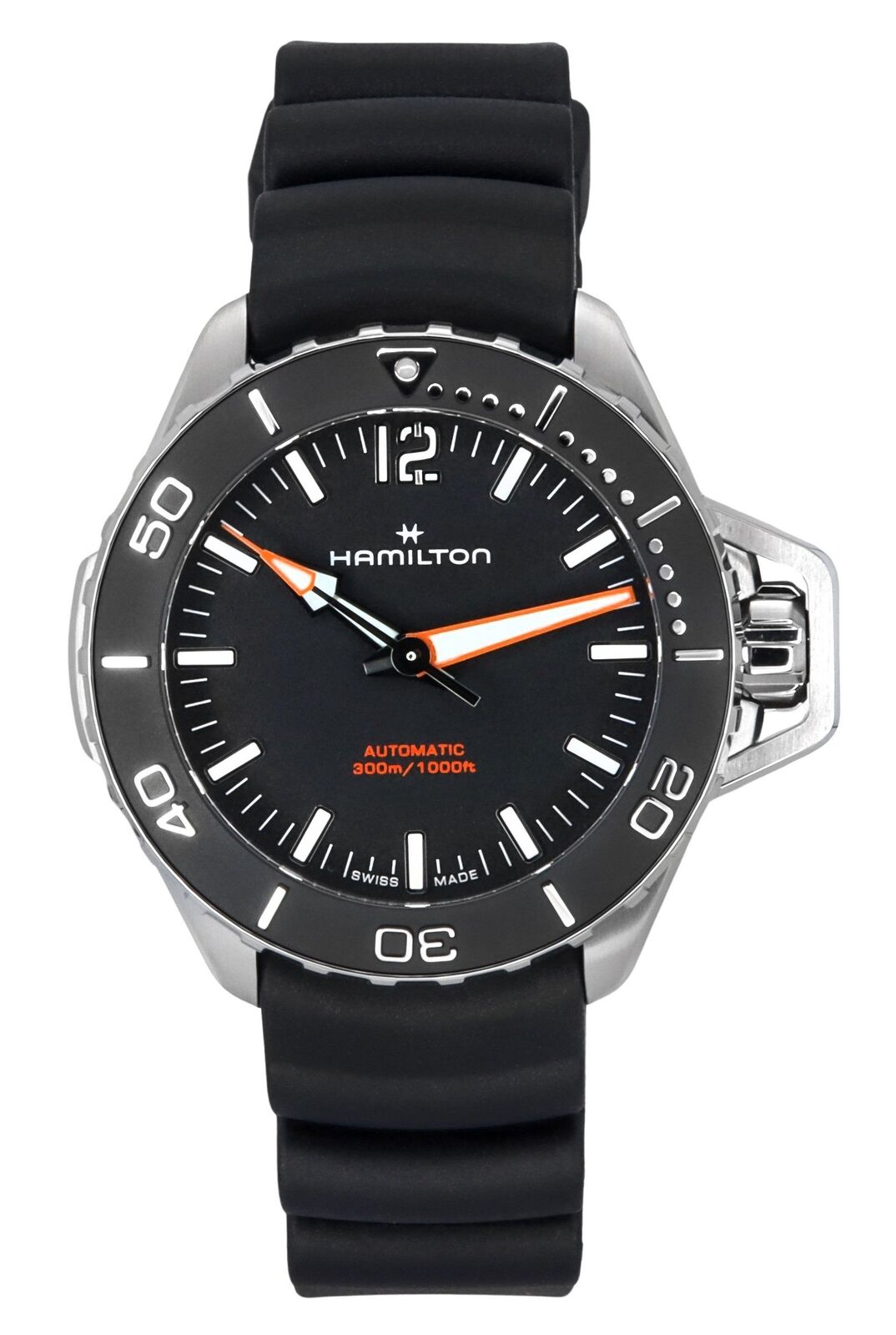 Hamilton Khaki Navy Frogman Swiss Made Subacqueo H77455330 300M Orologio da Uomo