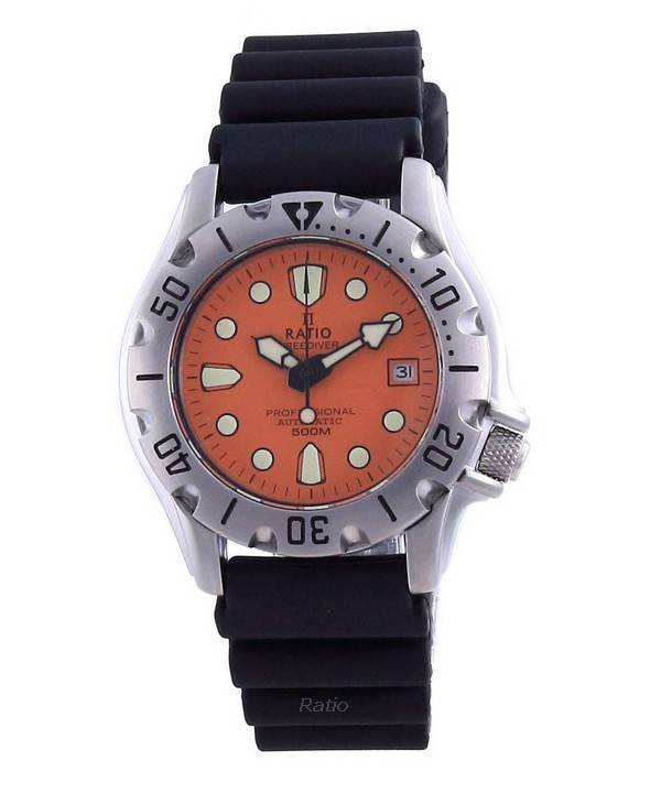 Ratio FreeDiver Professional 500M Sapphire Automatic 32BJ202A-ORG Mens Watch