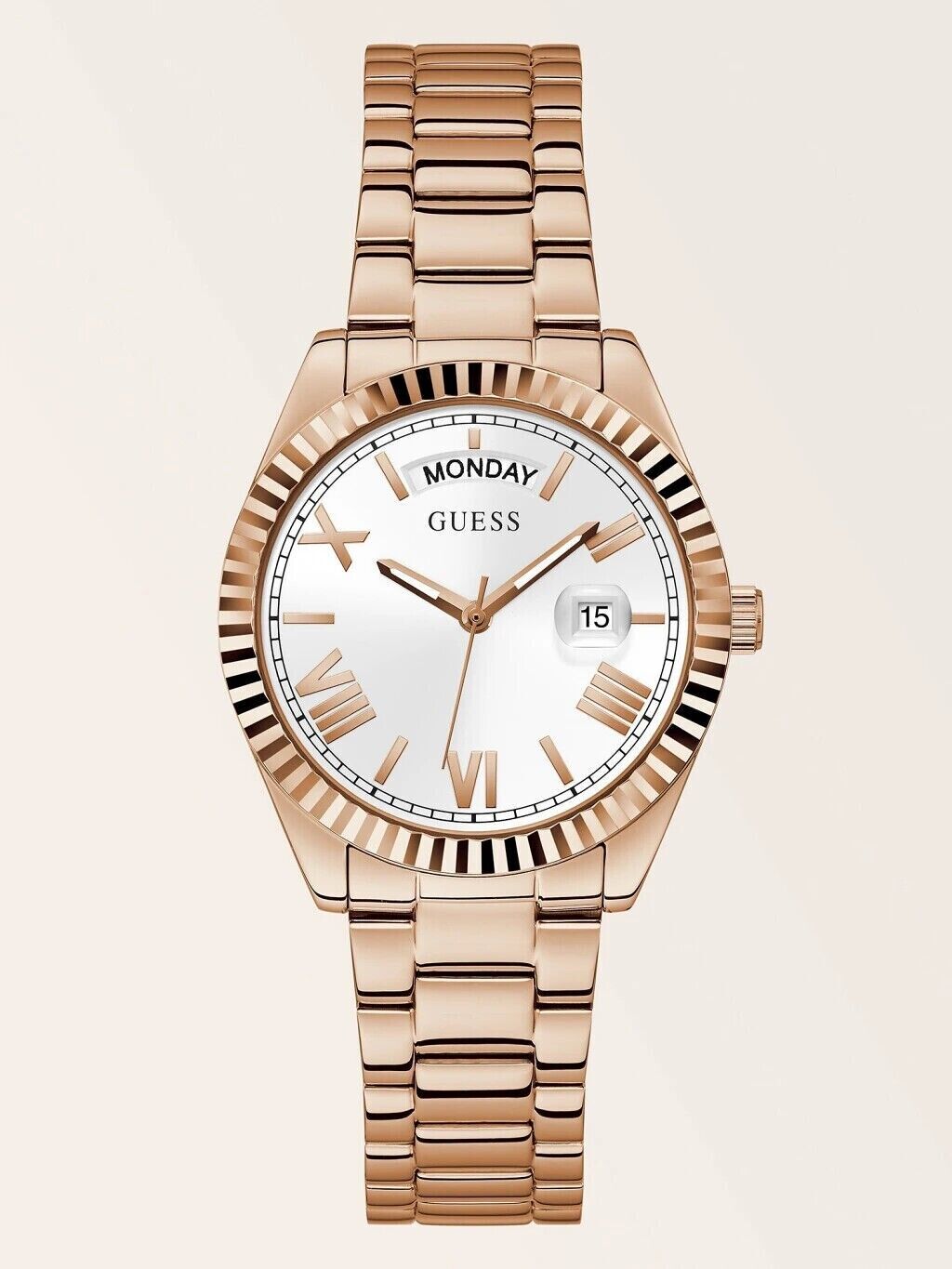 GUESS OROLOGIO DA DONNA IN ACCIAIO COLOR ORO ROSA GW0308L3