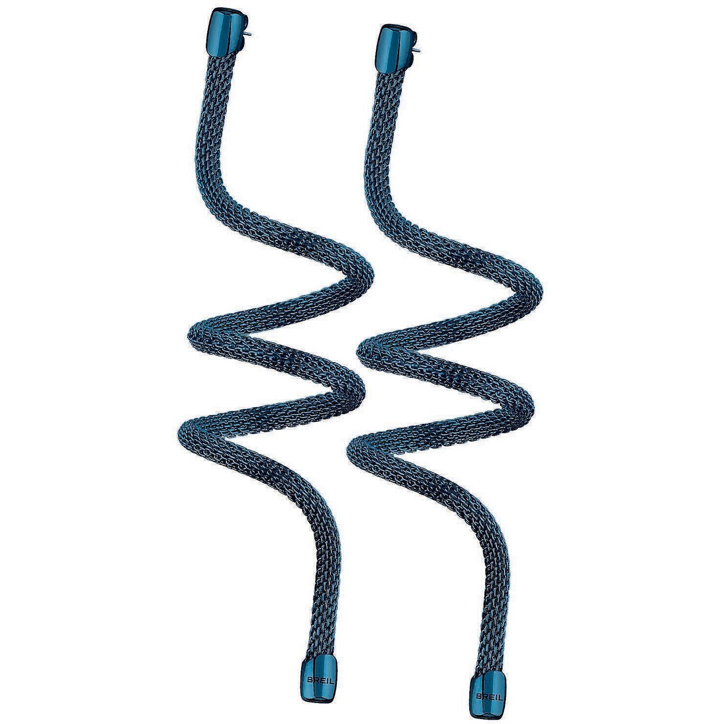 Orecchini Donna BREIL NEW SNAKE TJ2788 Acciaio Inossidabile Blu