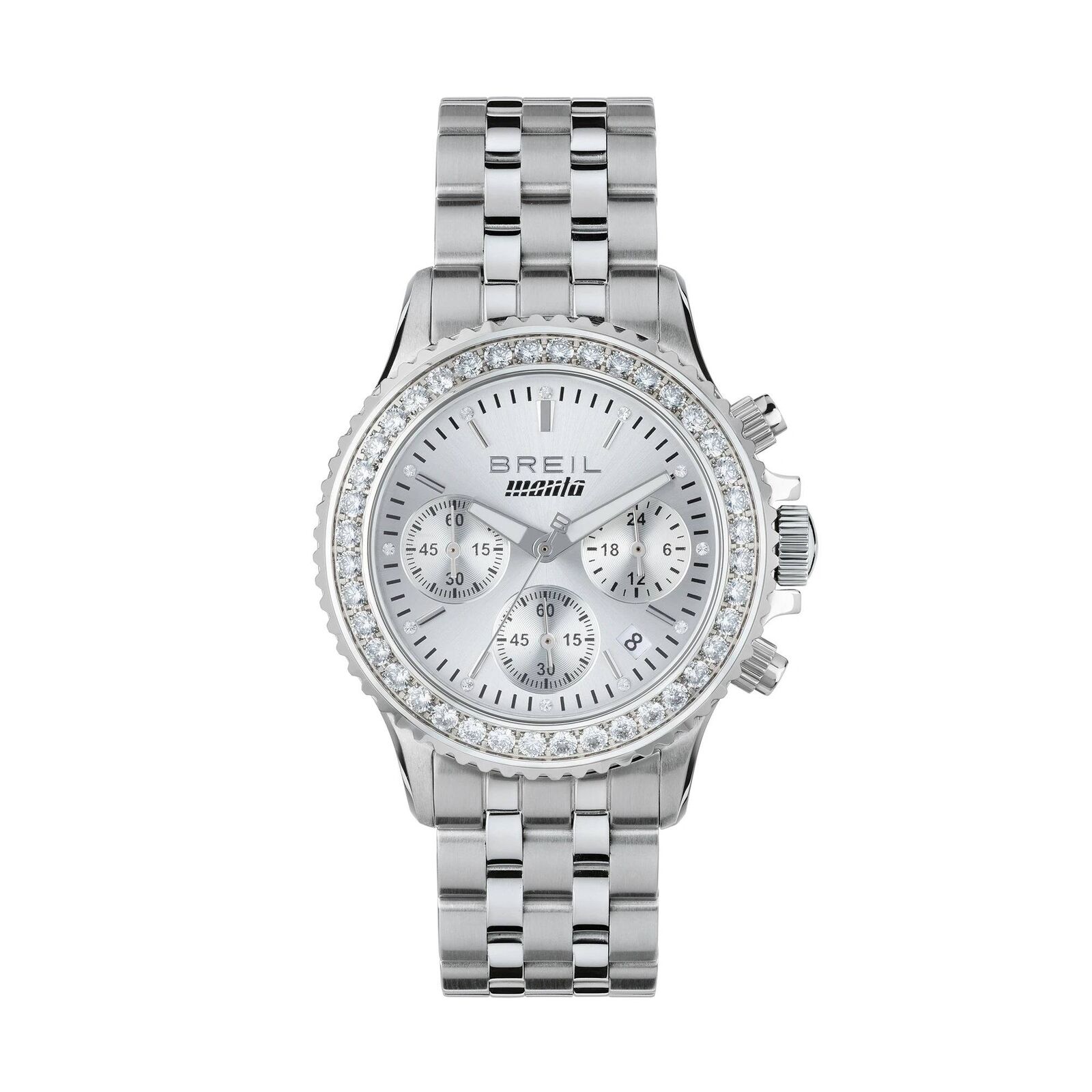 Orologio Breil Manta Chrono Lady TW2091 Acciaio Zirconi Watch donna 36,5 mm