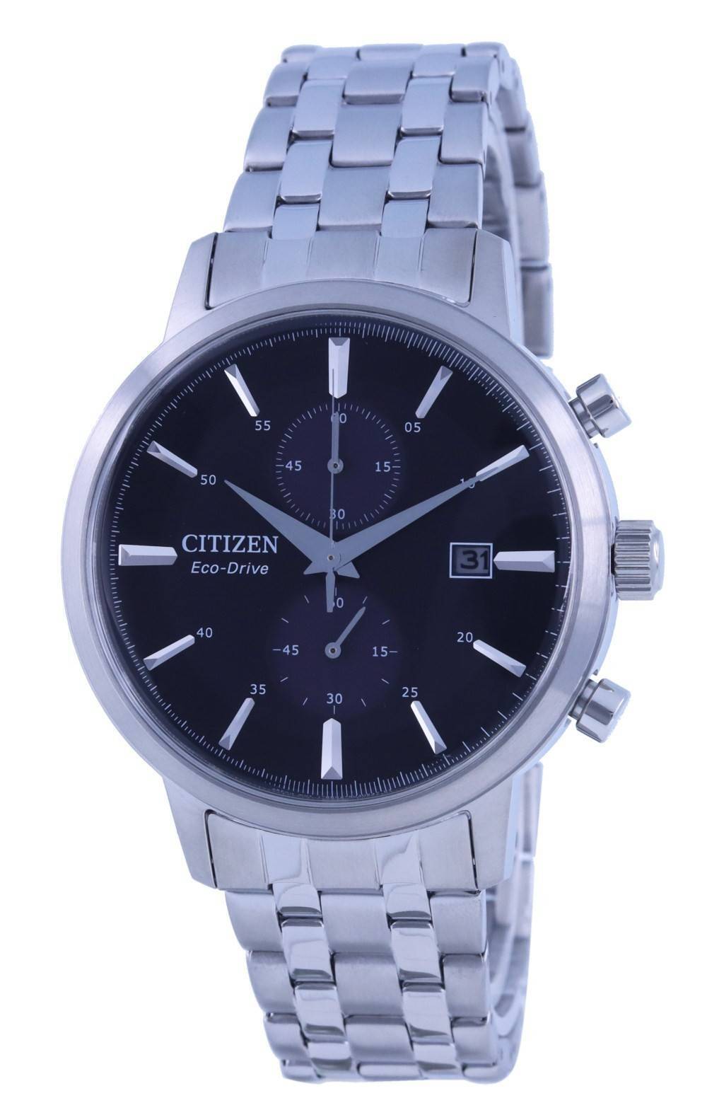 Citizen Classico Cronografo Acciaio Inossidabile Eco-Drive 50M Orologio da Uomo