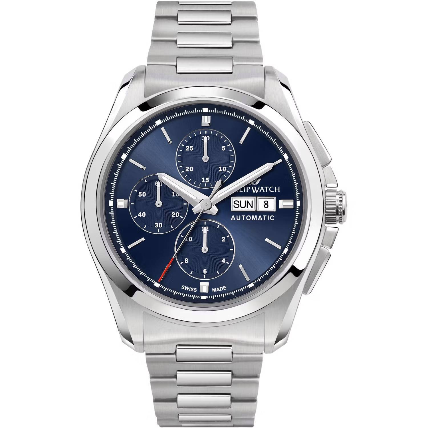 Orologio Philip Watch Amalfi Cronografo Blu automatico r8223218009 uomo Acciaio
