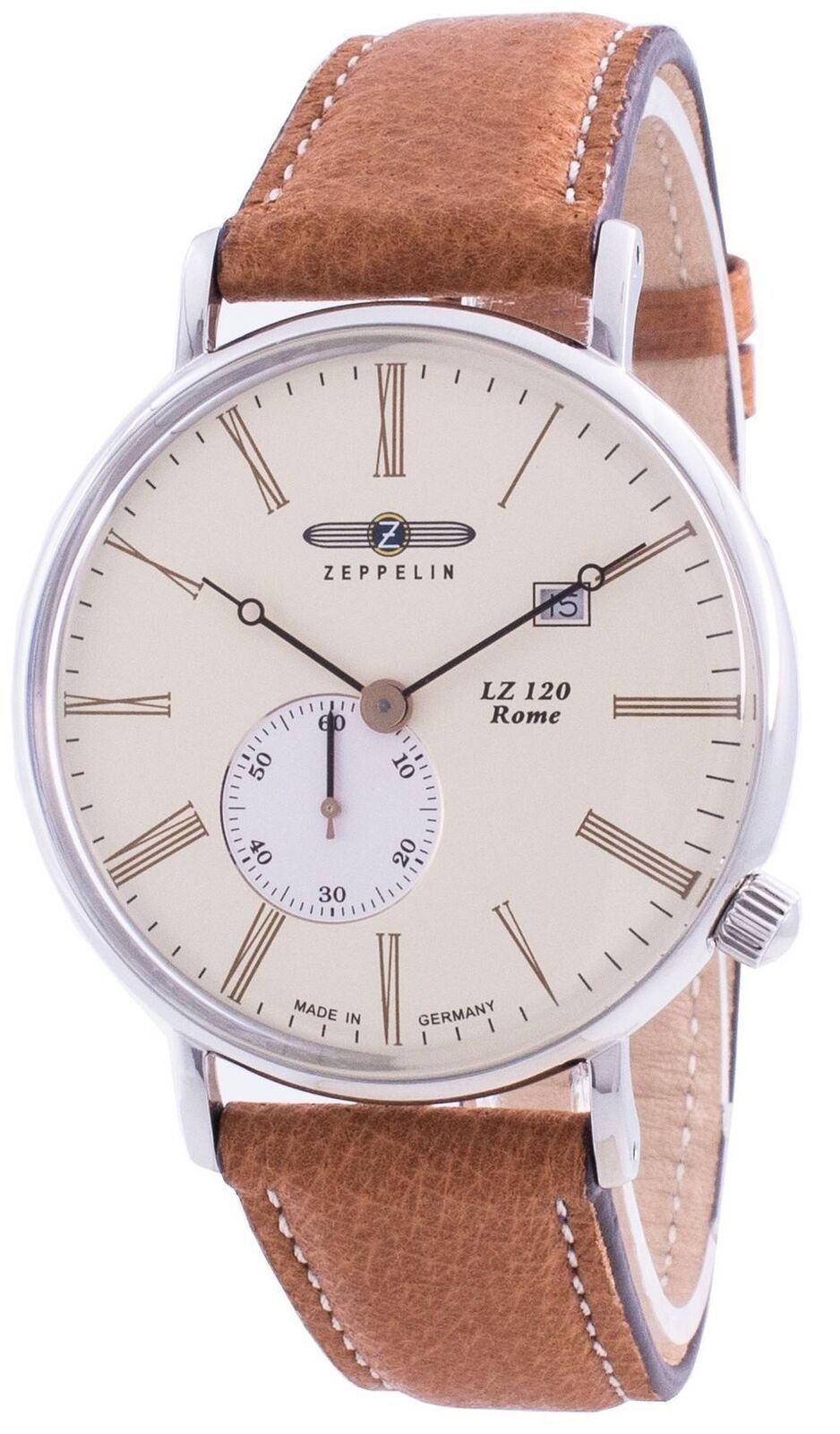 Zeppelin LZ 120 Rome Quadrante Beige 71345 Al Quarzo Analog 50M Orologio da Uomo
