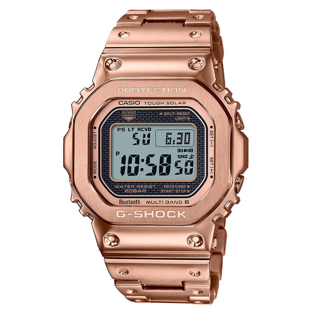Orologio Casio G-Shock GMW-B5000GD-4 Bluetooth Acciaio Oro Rosa Energia Solare