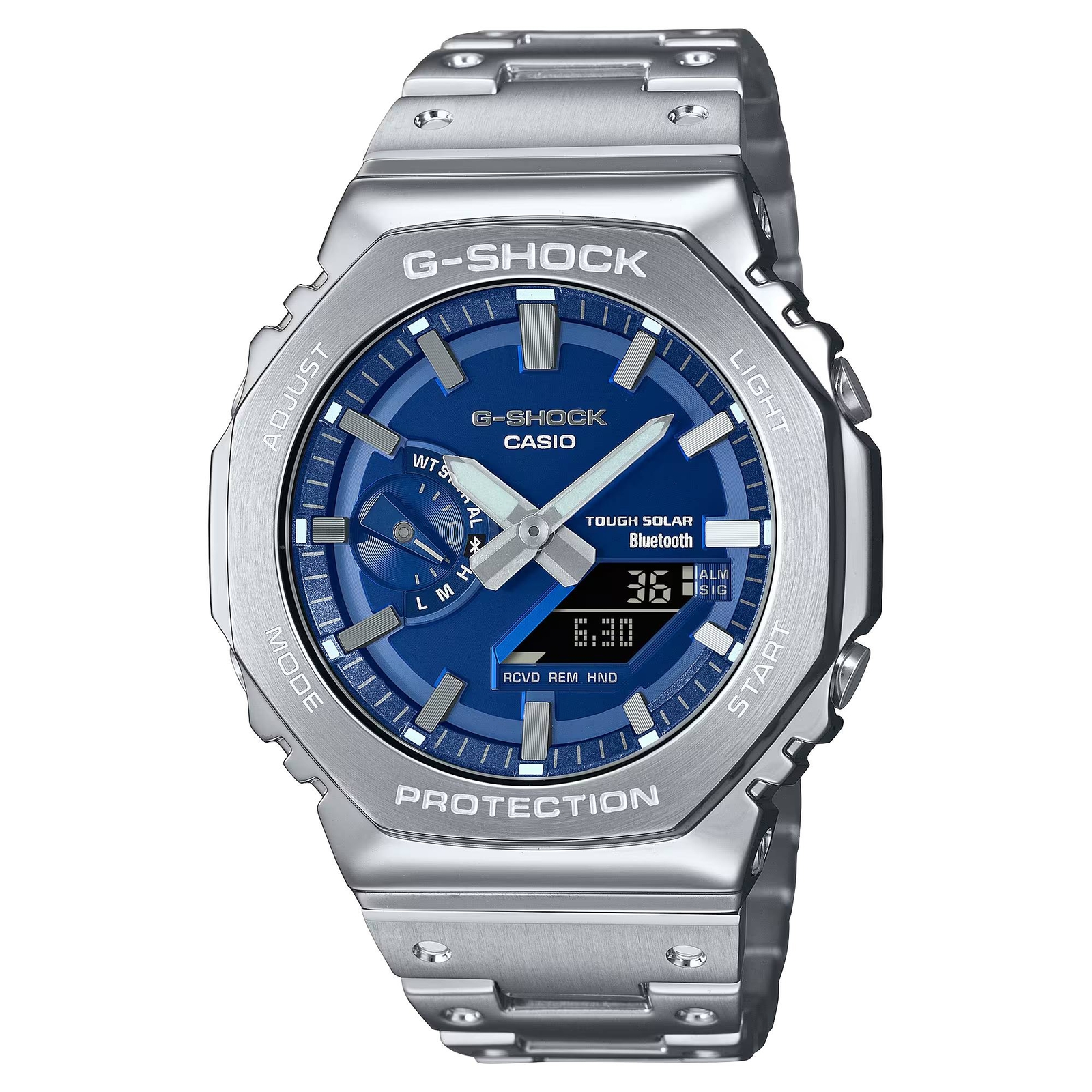 Orologio Uomo Casio Blu Carica Solare Analogico Digitale GM-B2100AD-2AER