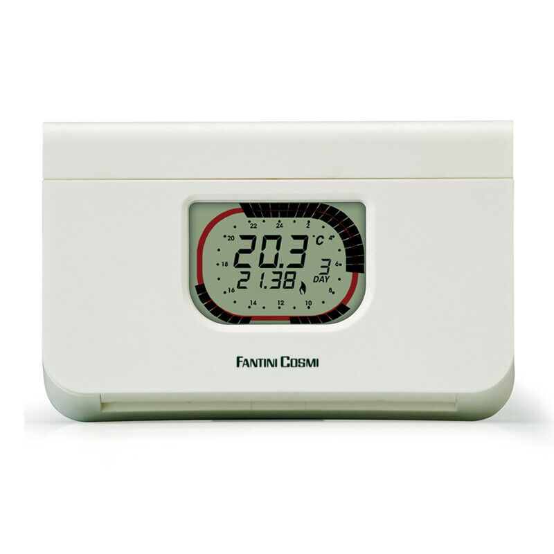 FANTINI COSMI C57 INTELLITHERM CRONOTERMOSTATO BIANCO SETTIMANALE A BATTERIE