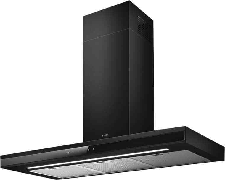 Elica Cappa Cucina 60 cm Aspirante a Parete Nero ADELE BL MAT/A/60