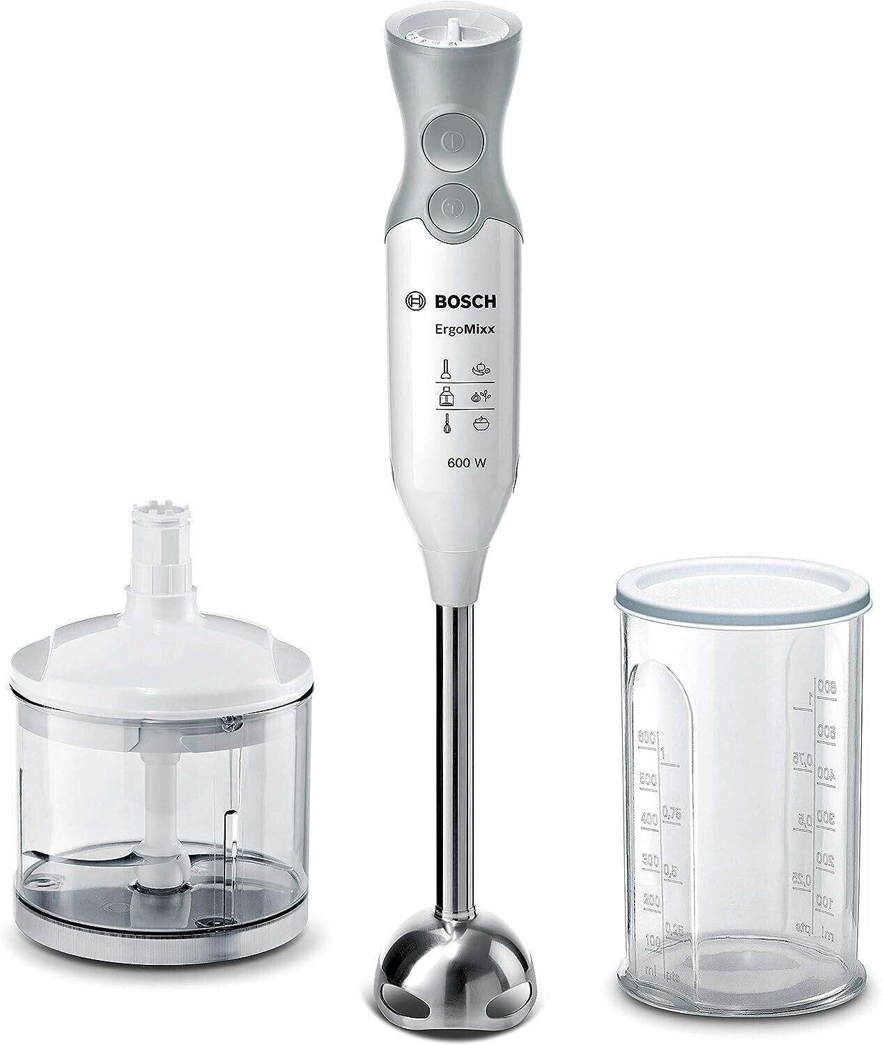 Bosch ErgoMixx MSM66120 600W Frullatore ad Immersione - Bianco
