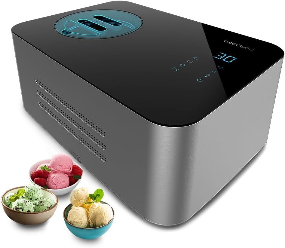 Cecotec Gelatiera 1500 Touch Gelacy 1500 Con Compressore Da 1.5 Litri E Funzione