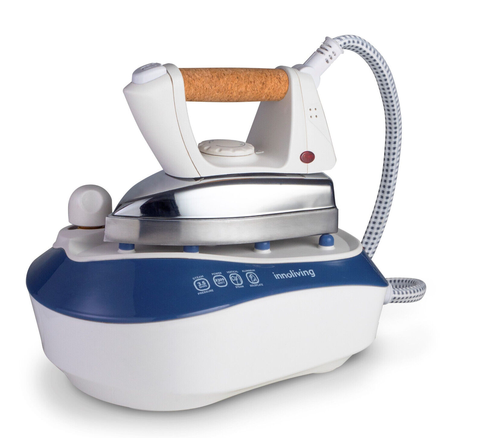 FERRO DA STIRO A CALDAIA PRESSURIZZATA ANTIADERENTE 2300W 500ML INNOLIVING