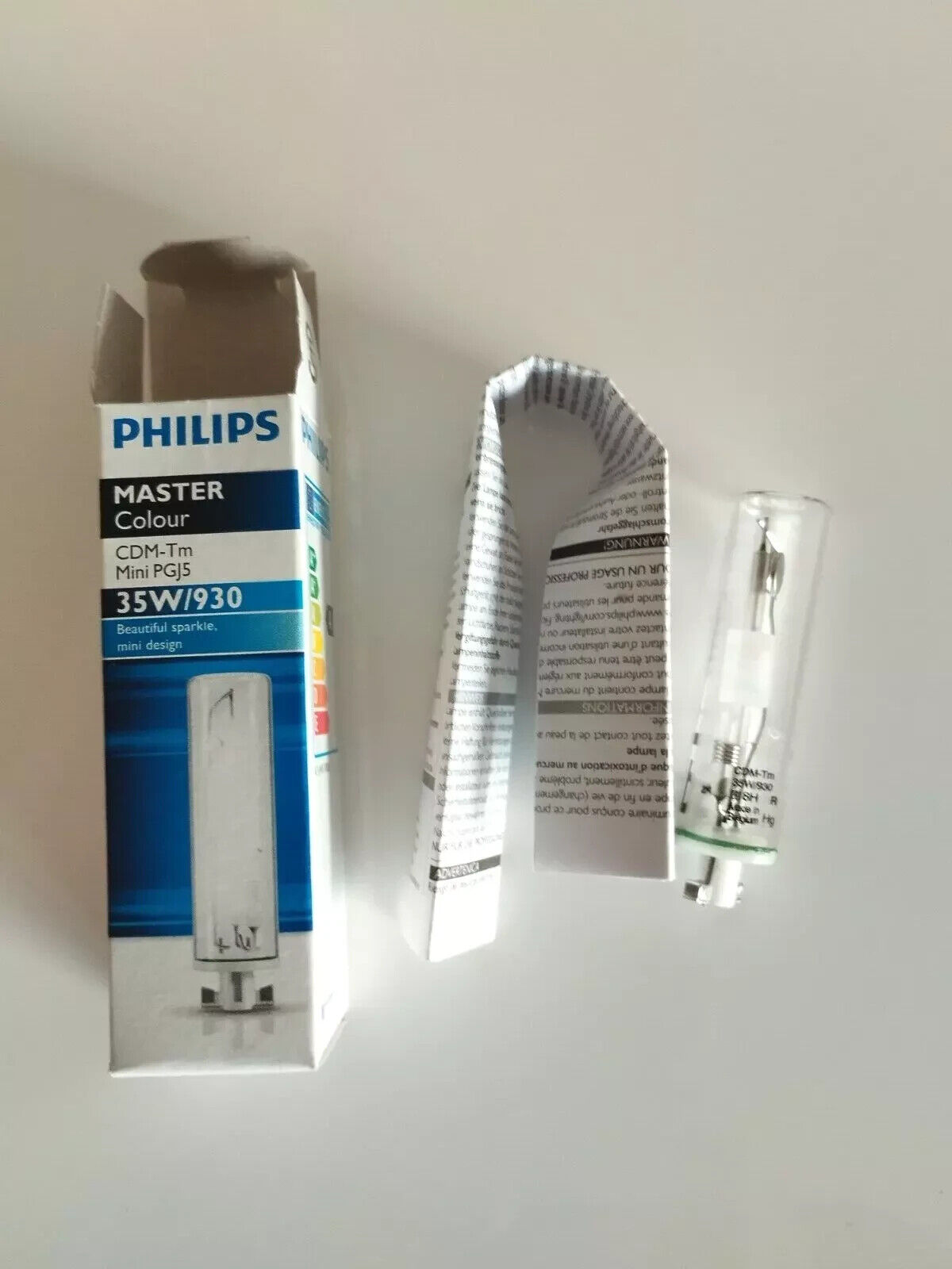 PHILIPS MASTERCOLOUR CDM-TM MINI 35W/930 PGJ5 LAMPADA IODURI 211491 FARO NEGOZIO