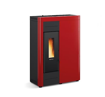 EXTRAFLAME VIRNA IDRO BORDEAUX TERMOSTUFA A PELLET 14,5 kW 12,3 kW-H2O 415 m3