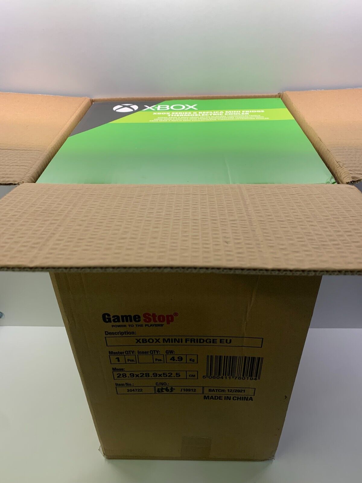 XBOX SERIES X REPLICA MINI FRIDGE THERMOELECTRIC COOLER SCALA 1.5:1 - NEW NUOVO