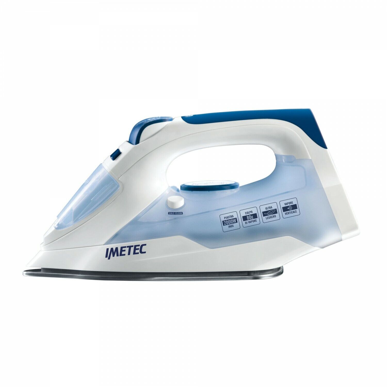 Ferro da Stiro Titanox K109 2000W IMETEC Piastra Acciaio Inox Vaporella
