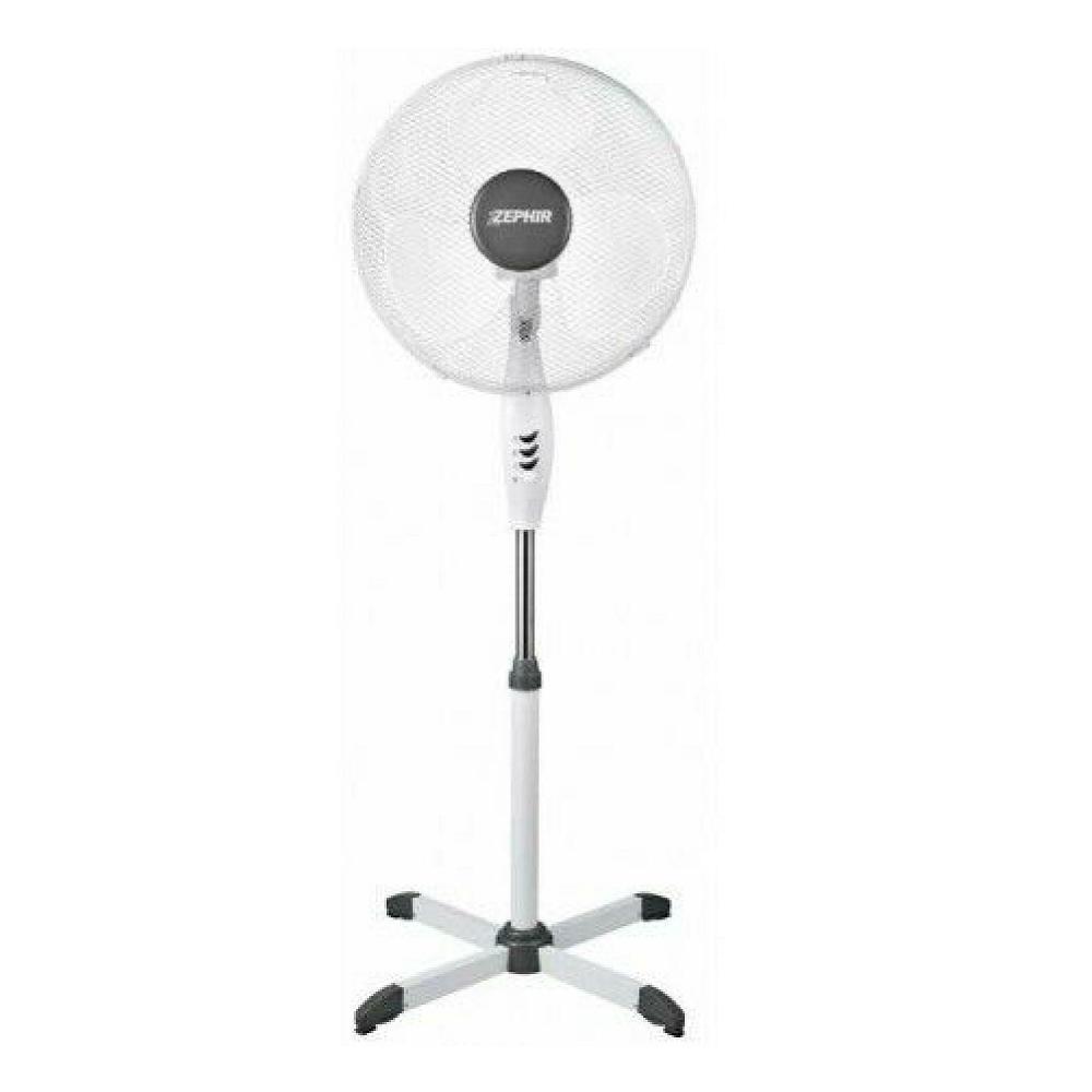 Ventilatore a Piantana Oscillante pale 40 cm Bianco 3 velocita Zephir 45w