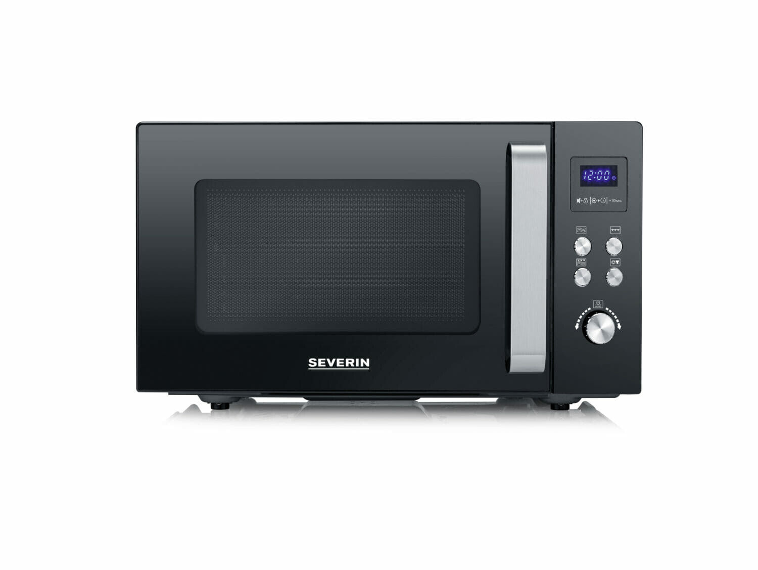Severin Forno Microonde Combinato 25 Litri con Grill 900 Watt Nero/Inox MW 7763