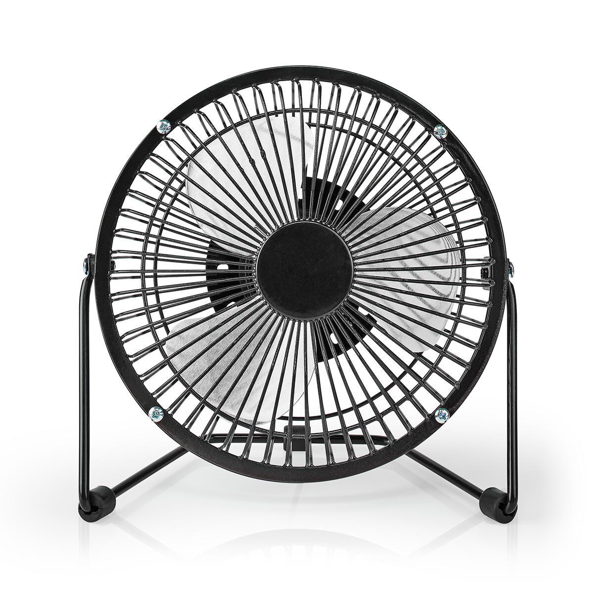 Ventilatore da tavolo USB Diametro 15 cm 3W 1 Velocità Nero Nedis