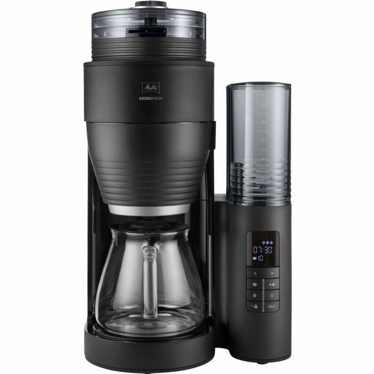 Caffettiera Americana Melitta AROMAFRESH GLASS X BLACK-SILV 1 Nero Nero opaco