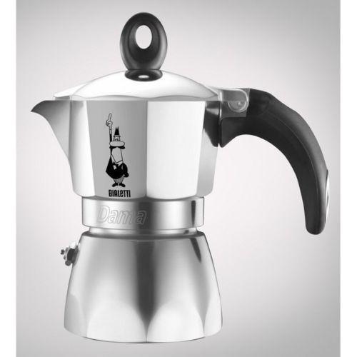 BIALETTI CAFFETTIERA NUOVA DAMA 6 TAZZA MANICO NERO MADE IN ITALY TOP SHOP 2022