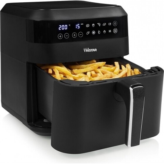 Friggitrice elettrica ad aria 6L XXL Tristar Digital Airfryer Crispy 1700W Nero