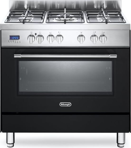 Cucina a Gas 5 Fuochi De Longhi Forno Elettrico Ventilato 90x60 cm - PRO 96 MA