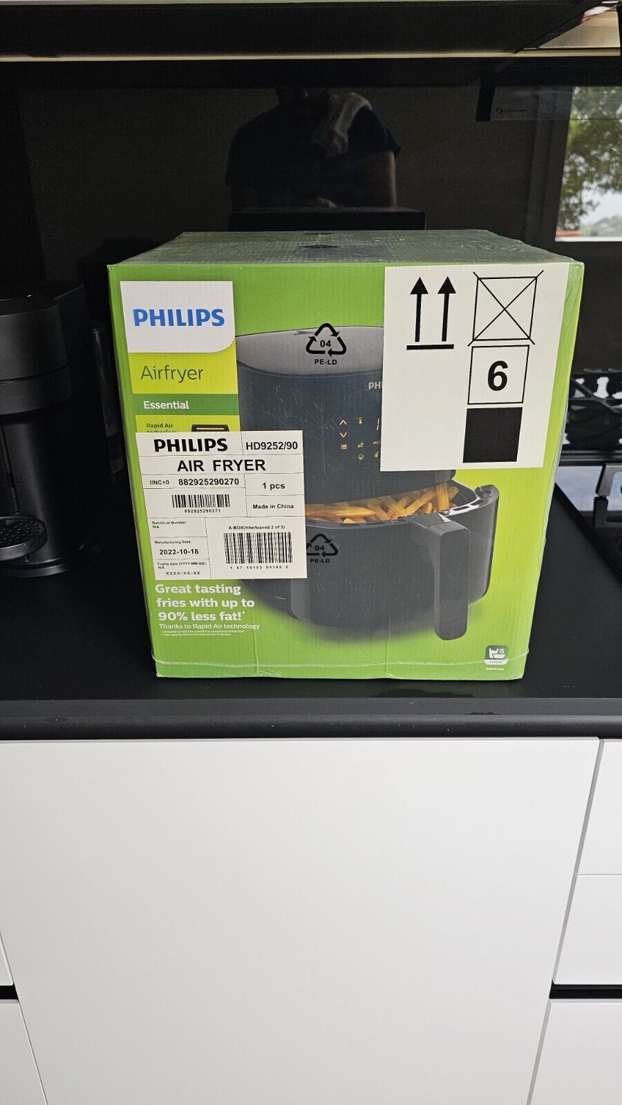 Philips HD9252/90 Essential Friggitrici Aria Nero