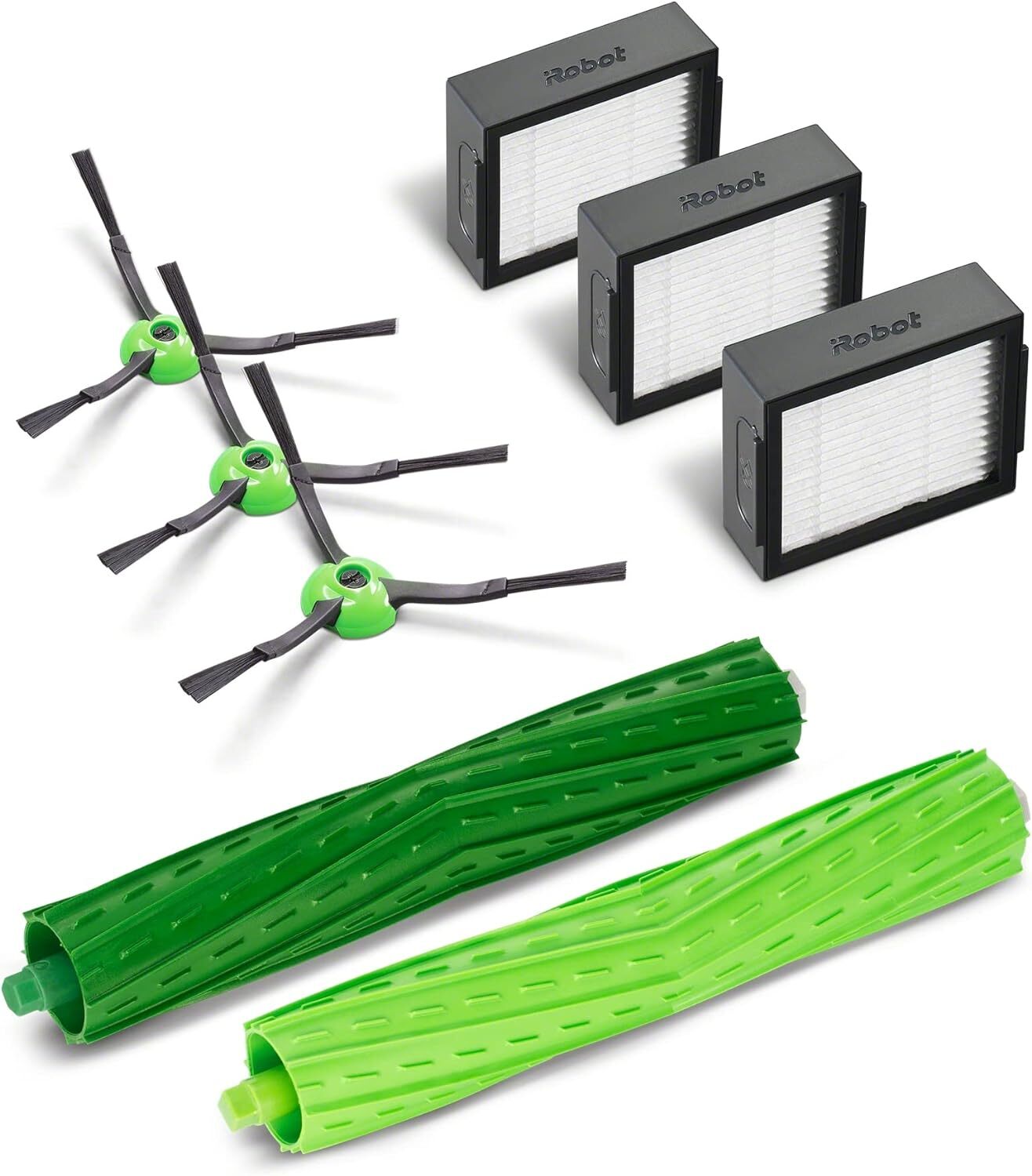iRobot 3 Filtri High Efficiency, 3 Spazzole Puliscibordi, 1 Set in Gomma...
