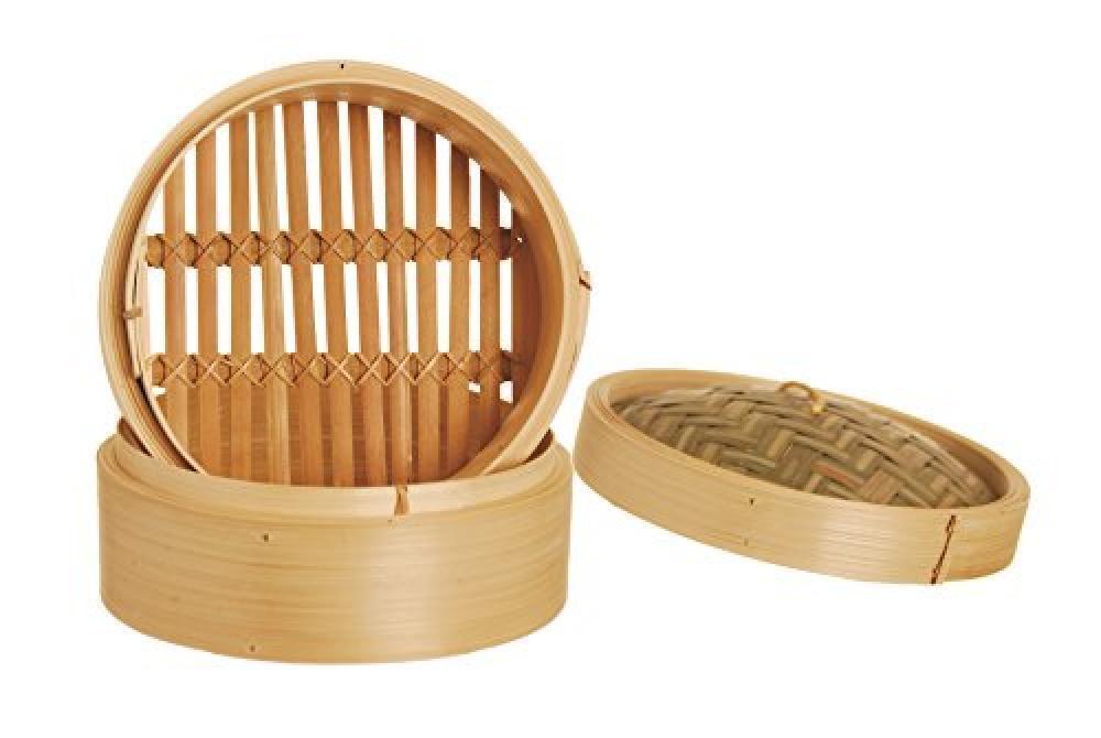 (TG. 22.5 cm) Excelsa Asia Vaporiera in bambù Diametro 22.5 cm, Legno Naturale