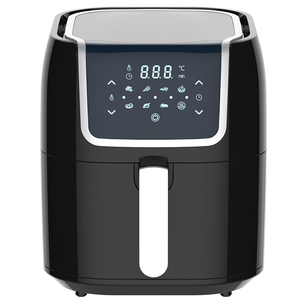 Friggitrice ad aria nera capacita' 8 LT  programmi digitale di cottura Elegante