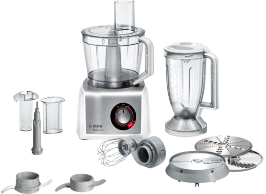 Bosch Robot da Cucina 3.9 Litri 1250 W Funzione Pulsante Inox e Bianco MC812S814