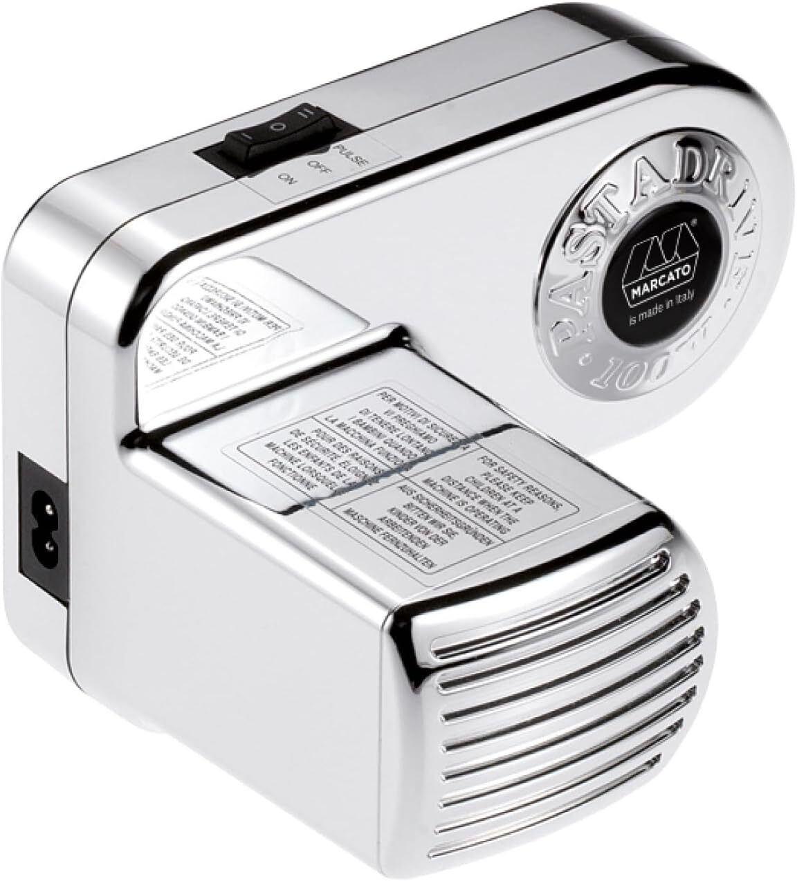 Marcato PD-220V Motore per Macchina Pasta, 100W, Plastica, Argento