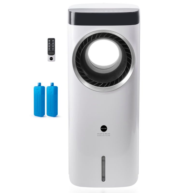 MACOM BLADELESS CYCLONE VENTILATORE E RAFFRESCATORE CON TELECOMANDO