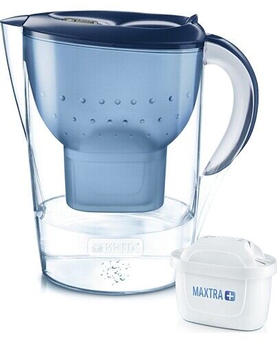 Caraffa Filtrante 2 Litri + 1 Filtro MAXTRA Blu MARELLA XL BLUE MXPRO Brita