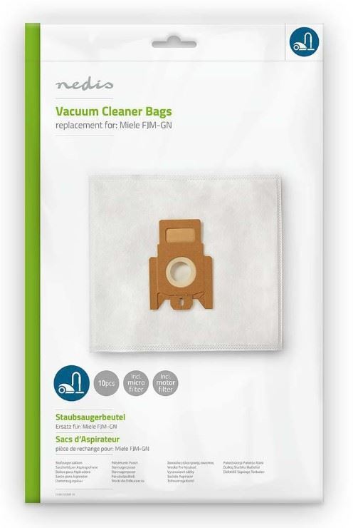 NEDIS Aspirapolvere Detergente Sacchetti per Miele Fjm-Gn, 10 Pz