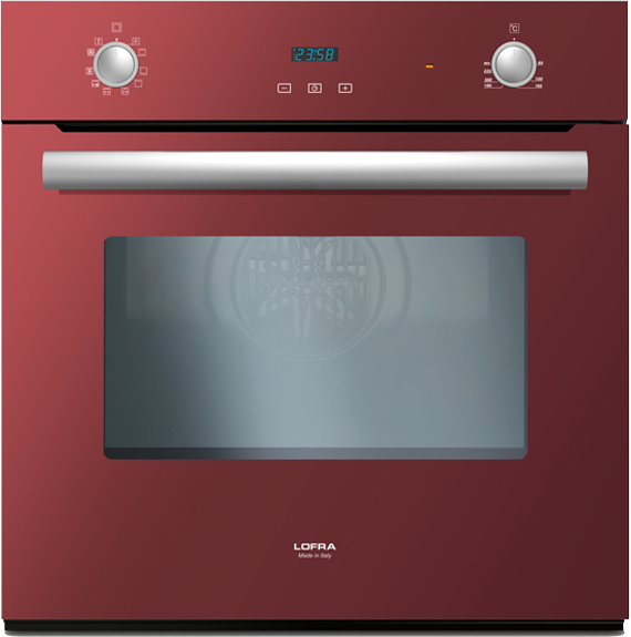 LOFRA FOVR69EE FORNO ELETTRICO MULTIFUNZIONE 60CM 72LT VETRO ROSSO CLASSE A
