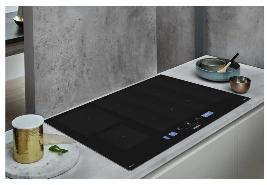 WHIRLPOOL SMP29010CNEIXL PIANO COTTURA A INDUZIONE 6 ZONE 90 CM NERO