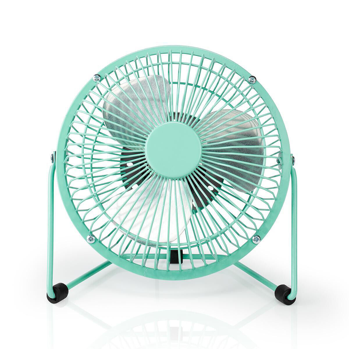 Ventilatore da tavolo USB Diametro 15m 3W 1 Velocità Turchese Nedis