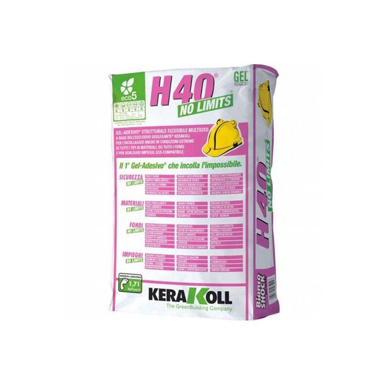 H 40 No Limits Bianco 25 Kg - Kerakoll