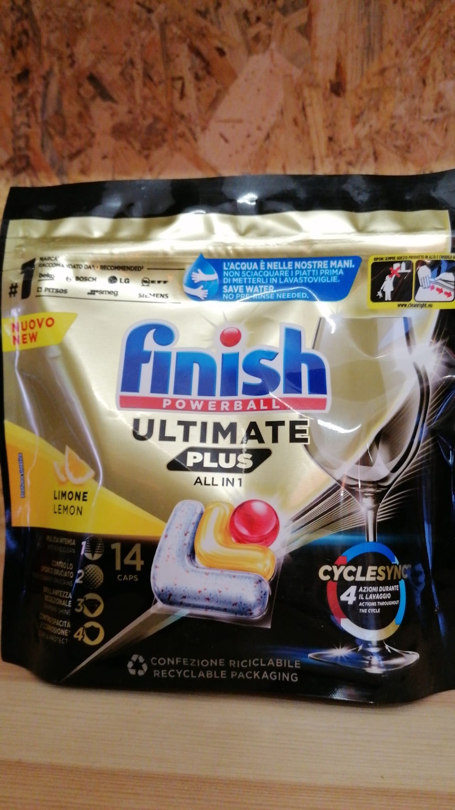 FINISH POWERBALL ULTIMATE PLUS ALL IN 1 14 CAPS LAVASTOVIGLIE