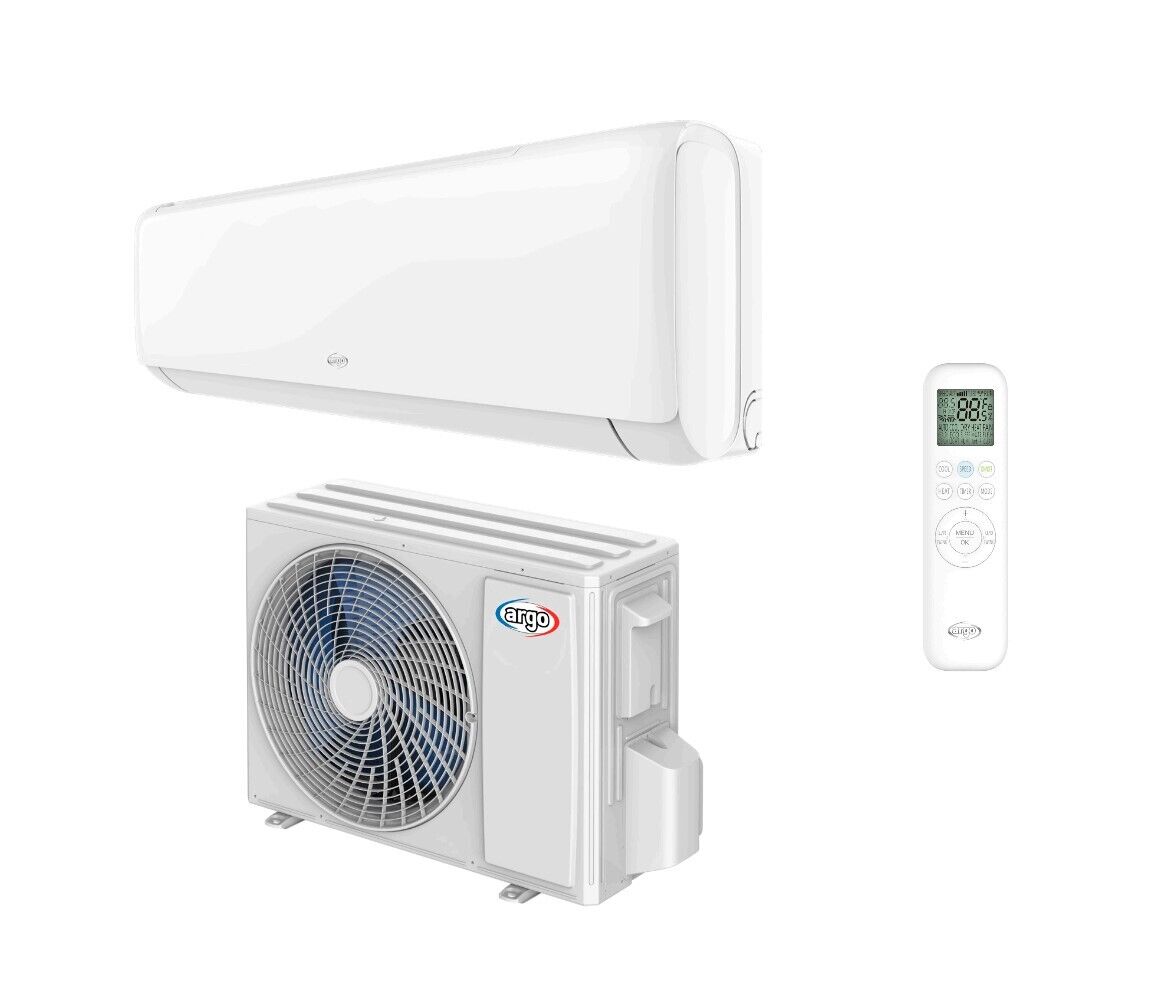 Argo Climatizzatore 9000 Btu Inverter Monosplit con Calore A+++ /A++ R32 Deluxe