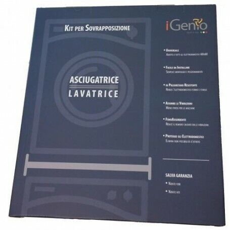 I-Genio Kit per Sovrapposizione Asciugatrice Lavatrice
