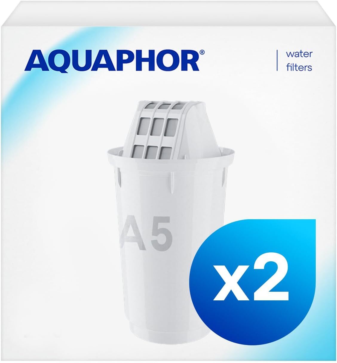 AQUAPHOR Cartucce filtro A5 2 pacchi I Filtra 2 Unità (Confezione da 1)